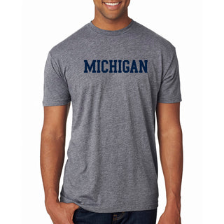 Michigan Basic Block NLA Triblend T-Shirt