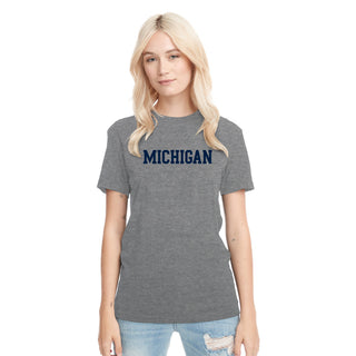 Michigan Basic Block NLA Triblend T-Shirt
