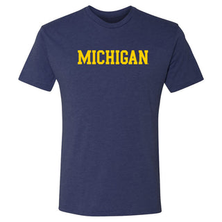 Michigan Basic Block NLA Triblend T-Shirt
