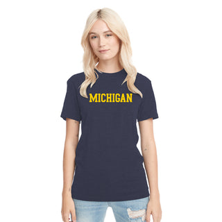 Michigan Basic Block NLA Triblend T-Shirt