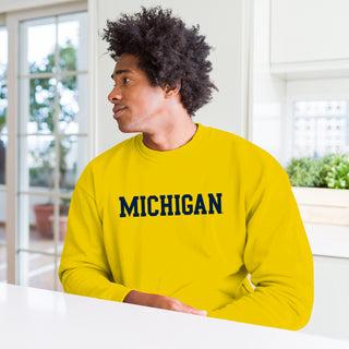 Michigan Basic Block Crewneck Sweatshirt