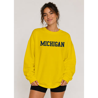 Michigan Basic Block Crewneck Sweatshirt