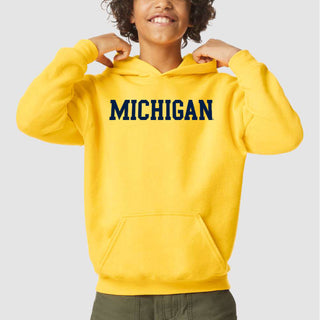 UGP Block Michigan Youth Soft Hoodie - Daisy