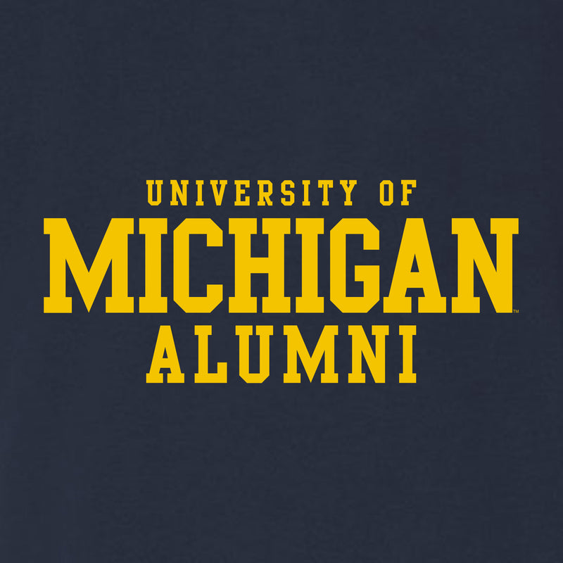 Michigan Block Alumni II Triblend T-Shirt - Solid Navy