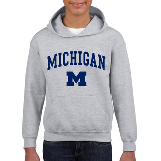Michigan Arch Logo Youth Hoodie