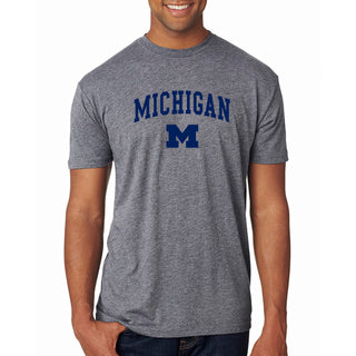 Michigan Arch Logo NLA Triblend T-Shirt
