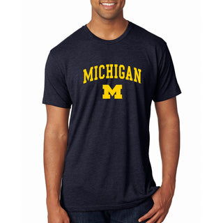 Michigan Arch Logo NLA Triblend T-Shirt