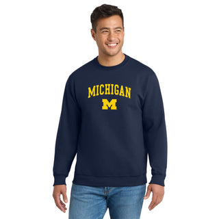 Michigan Arch Logo Tall Crewneck