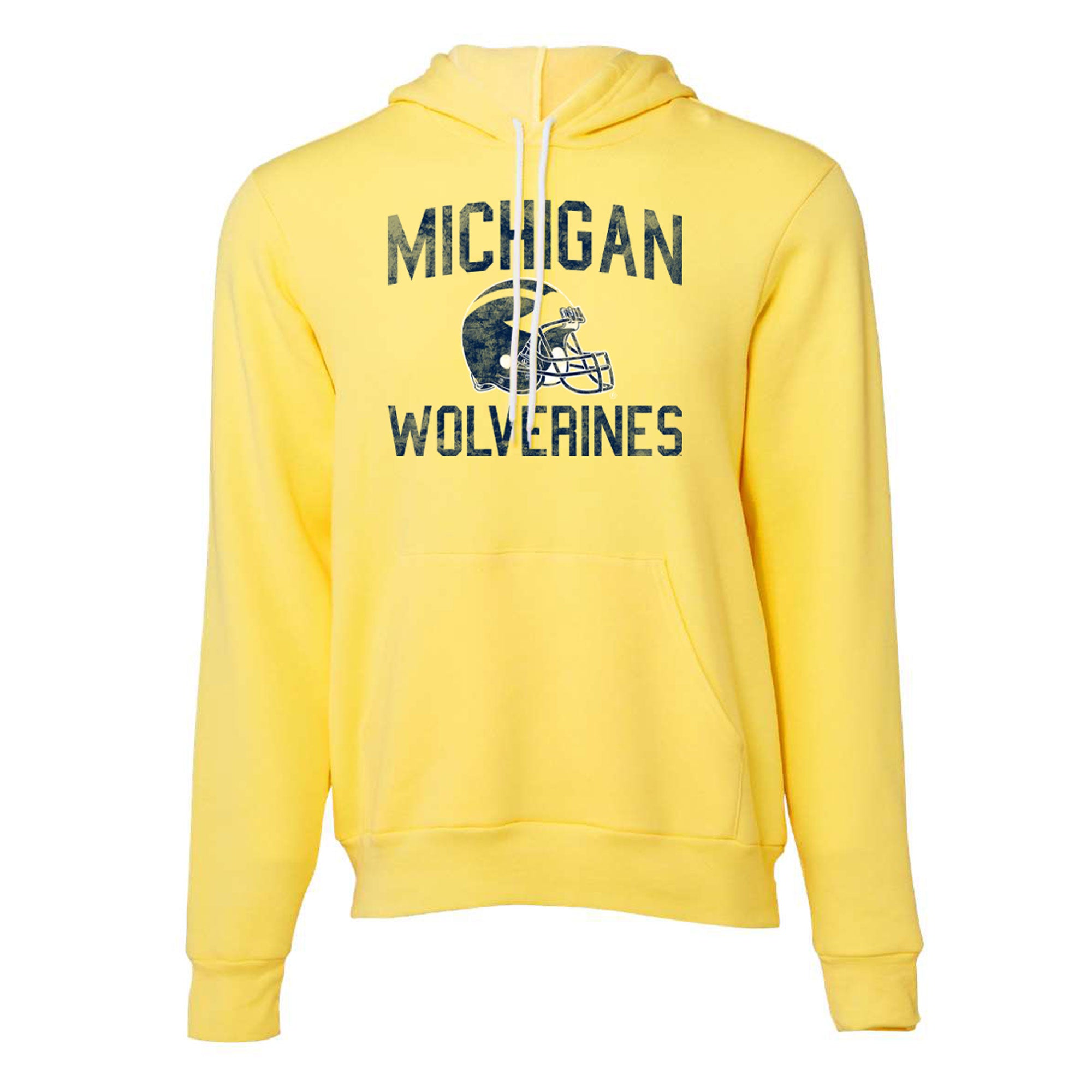 Michigan Wolverines Faded Football Helmet T-Shirt – Unisex, UGP Campus Apparel