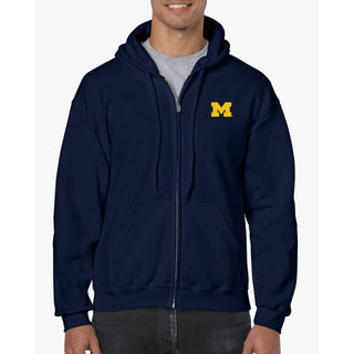 Michigan Primary Logo LC EMB Zip Hoodie