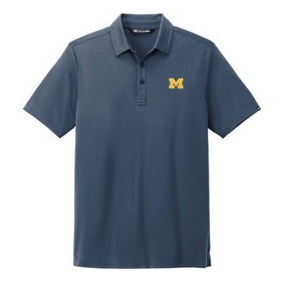 Michigan Block M EMB TravisMathew Bayfront Solid Polo - Insignia Blue