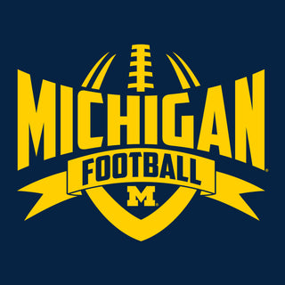 Michigan Wolverines Football Rush Youth T-Shirt - Navy