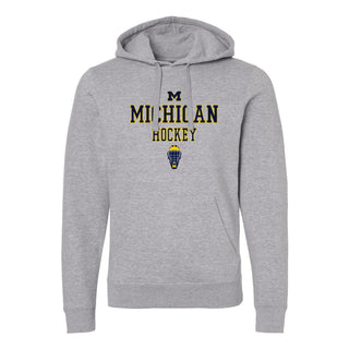Michigan Hockey Mask Stack JA BTB Hoodie - Oxford