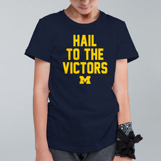 Michigan Wolverines Fight Song Sport Youth T-Shirt - Navy