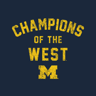 Michigan Champions of the West Unisex Heavyweight Mid-Length Tee - Navy
