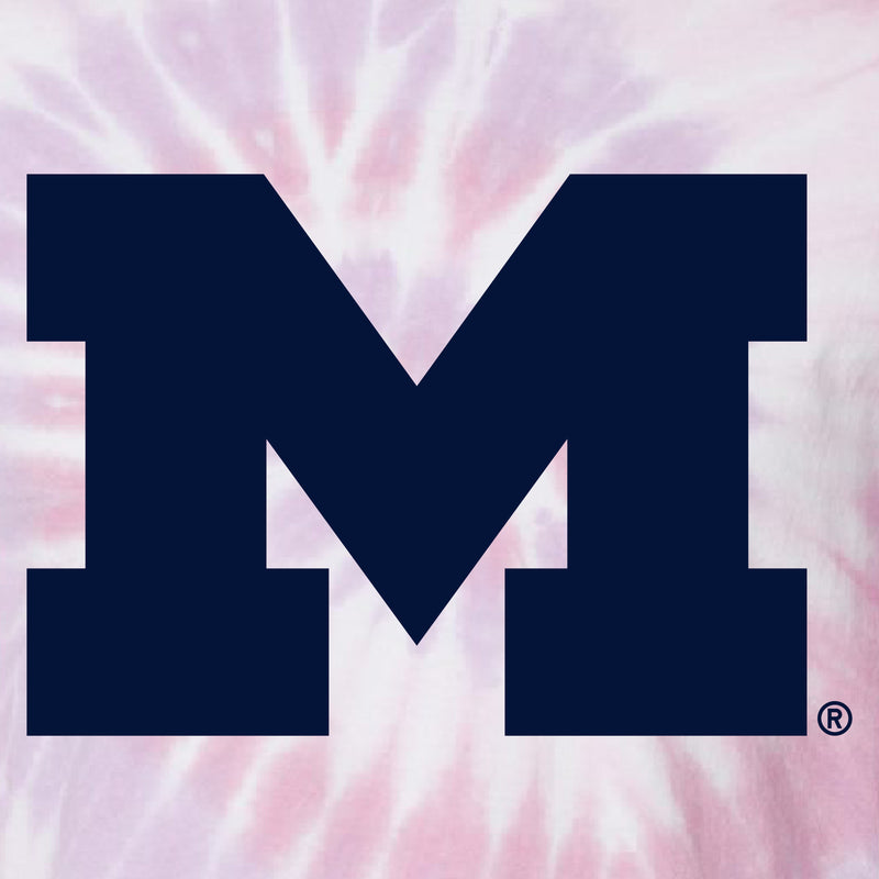 Michigan Double Sleeve Print Spiral Tie-Dyed Long Sleeve - Sweetheart