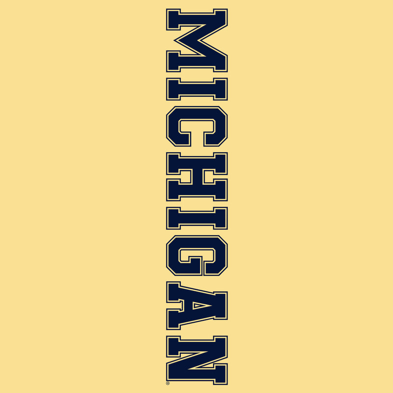 Michigan Double Sleeve Print Long Sleeve - Yellow
