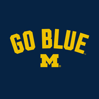 Michigan Wolverines Go Blue Arc Youth T-Shirt - Navy