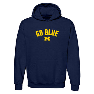 Michigan Go Blue Arc JA BTB Fleece Hoodie - Navy