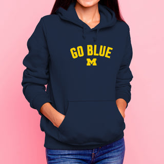 Michigan Go Blue Arc JA BTB Fleece Hoodie - Navy