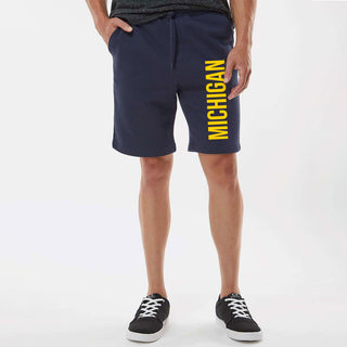 Michigan Super Block Midweight Fleece Shorts - Classic Navy