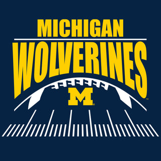 Michigan Football Field Crewneck Sweatshirt - Navy