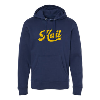 Michigan Hail Script JA BTB Fleece Hoodie - True Navy