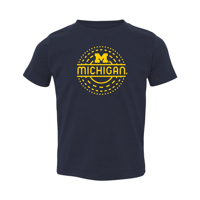 Michigan Sunny Circle Toddler T-Shirt  - Navy