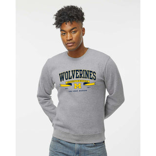 Michigan Ribbon Flight JA BTB Crewneck - Oxford