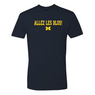 Michigan Go Blue French NLA T-Shirt - Midnight Navy