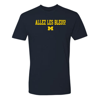 Michigan Go Blue French NLA T-Shirt - Midnight Navy