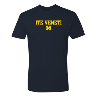 Michigan Go Blue Latin NLA T-Shirt - Midnight Navy