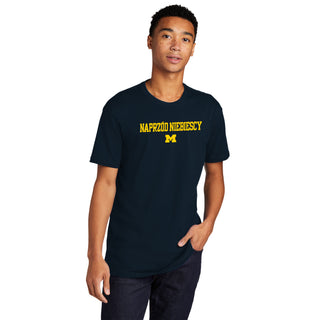 Michigan Go Blue Polish NLA T-Shirt - Midnight Navy