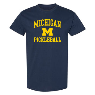 Michigan Wolverines Arch Logo Pickleball T-Shirt - Navy