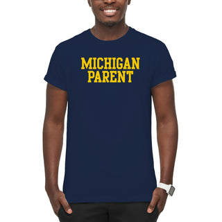 Michigan Basic Block Parent T-Shirt - Navy