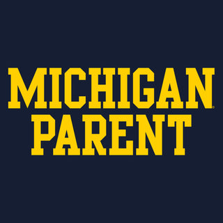Michigan Basic Block Parent Crewneck Sweatshirt - Navy