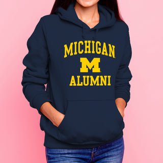 Michigan Arch Logo Alumni Hoodie - Navy