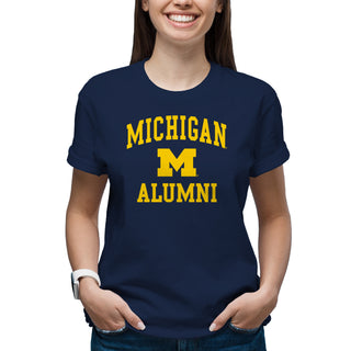 Michigan Arch Logo Alumni T-Shirt - Navy