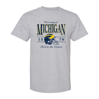 Michigan Timeless Triumph Heavyweight Cotton Tee - Heather Grey