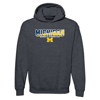 Michigan Women's Gymnastics Top Flight Hoodie - Dark Heather
