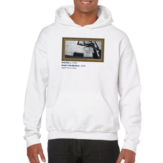 Michigan Hoopin' in the Big House Hoodie - White