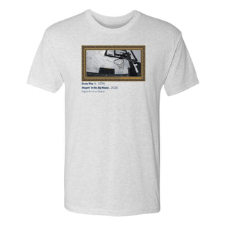 Michigan Hoopin' in the Big House Triblend T-Shirt - Heather White
