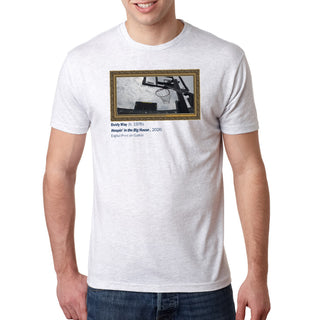 Michigan Hoopin' in the Big House Triblend T-Shirt - Heather White