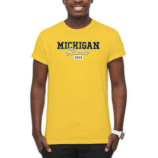 Michigan Alumni Vintage Tag 2029 T-Shirt - Maize