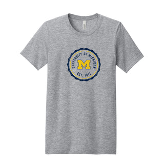 Michigan Wavy Seal CVC T-Shirt - Athletic Heather