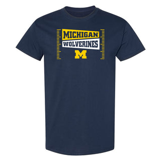Michigan Wolverines Football Field Block T-Shirt - Navy