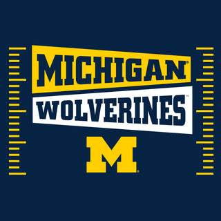 Michigan Wolverines Football Field Block Hoodie - Navy