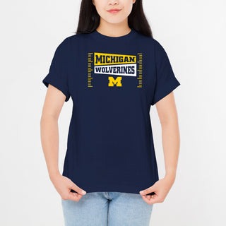 Michigan Wolverines Football Field Block T-Shirt - Navy