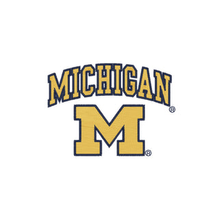Michigan Arch Logo EMB Dryblend Jersey Polo