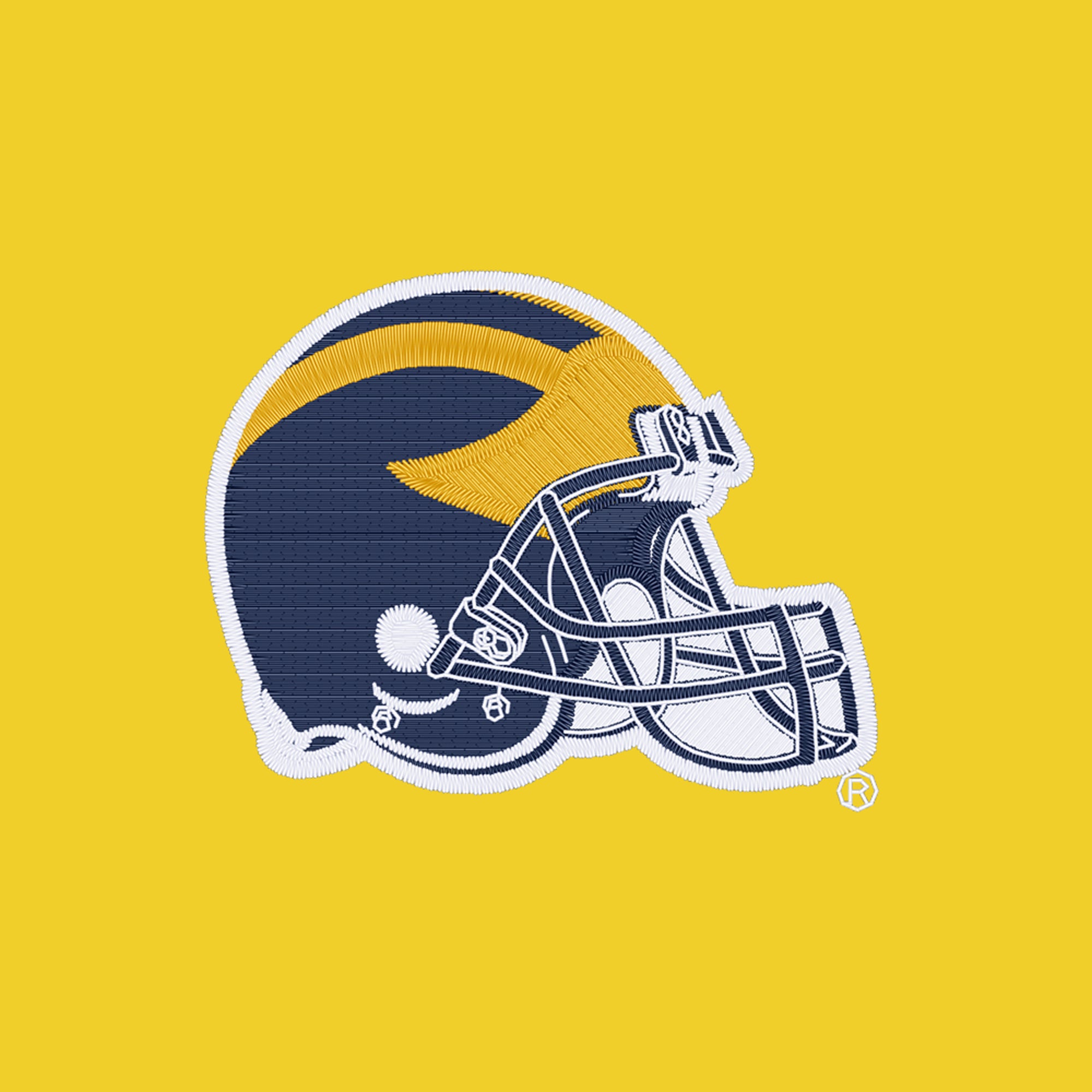 Michigan Wolverines Football Helmet JA BTB 1/4-Zip Sweatshirt | Size: 2XL